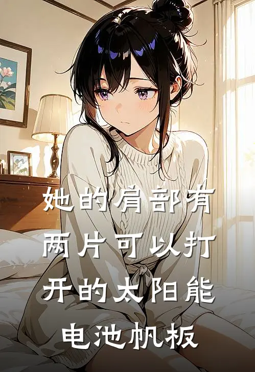 她的肩部有两片可以打开的太阳能电池帆板