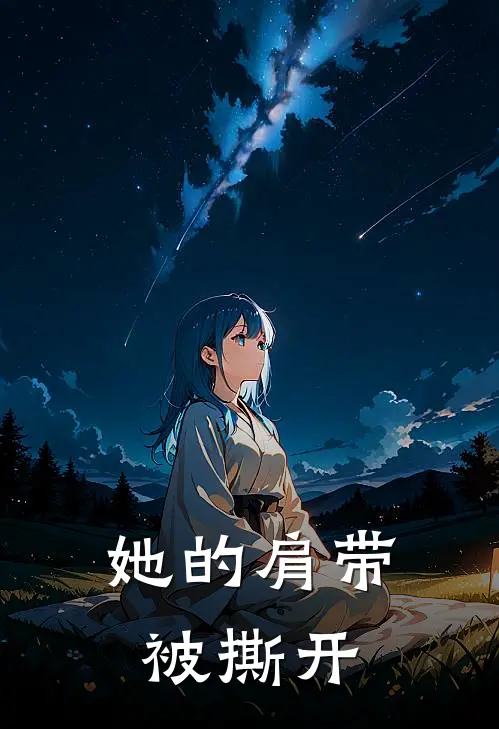 她的肩带被撕开